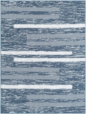 Navy Blue 4' 5 x 6' 1 Abbey Rectangle Area Rug 100% Cotton All Natural Living Dining Room Bedroom Carpet for Sale at Rug Engine