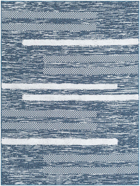 Navy Blue 4' 5 x 6' 1 Abbey Rectangle Area Rug 100% Cotton All Natural Living Dining Room Bedroom Carpet for Sale at Rug Engine