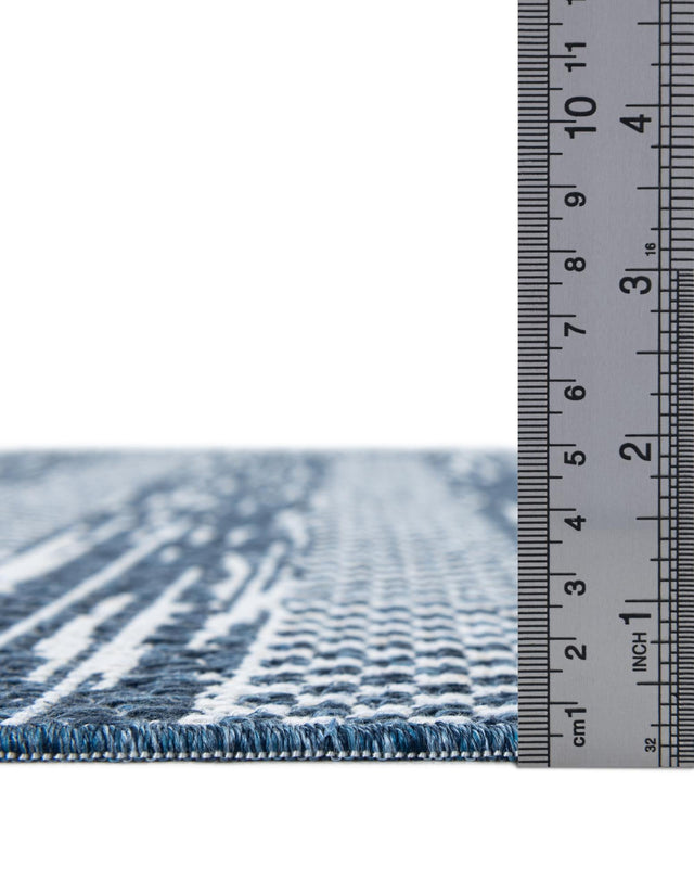 Navy Blue 6' 5 x 9' Abbey Rectangle Area Rug 100% Cotton All Natural Living Dining Room Bedroom Carpet for Sale at Rug Engine