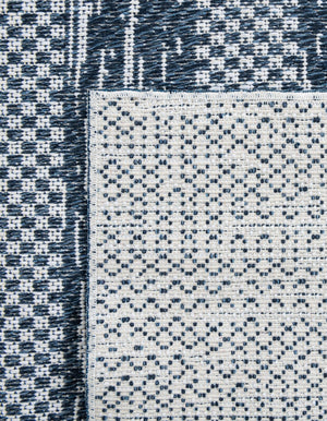 Navy Blue 9' 10 x 12' Abbey Rectangle Area Rug 100% Cotton All Natural Living Dining Room Bedroom Carpet for Sale at Rug Engine