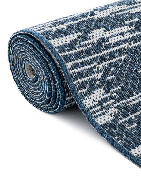 Navy Blue 2' 3 x 3' 1 Abbey Rectangle Area Rug 100% Cotton All Natural Living Dining Room Bedroom Carpet for Sale at Rug Engine