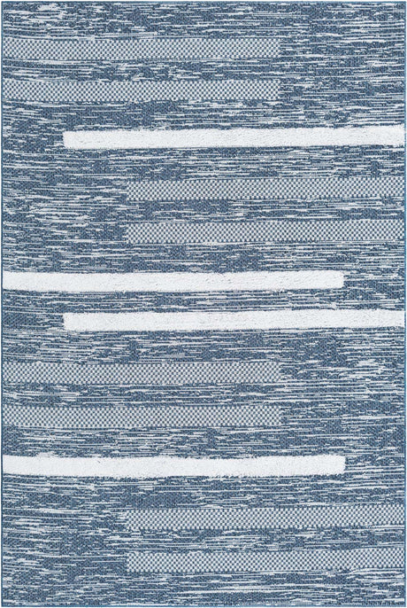 Navy Blue 5' 3 x 8' Abbey Rectangle Area Rug 100% Cotton All Natural Living Dining Room Bedroom Carpet for Sale at Rug Engine