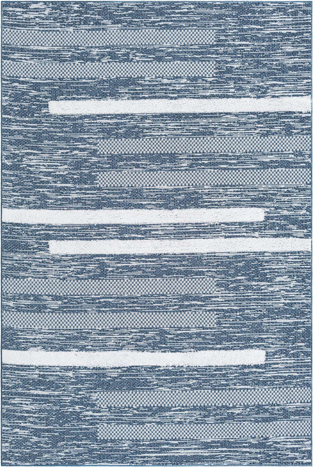 Navy Blue 5' 3 x 8' Abbey Rectangle Area Rug 100% Cotton All Natural Living Dining Room Bedroom Carpet for Sale at Rug Engine