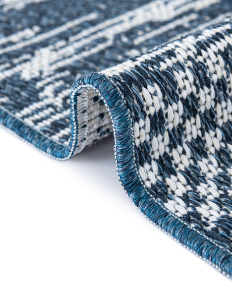Navy Blue 2' 3 x 6' 1 Abbey Runner Area Rug 100% Cotton All Natural Living Dining Room Bedroom Carpet for Sale at Rug Engine