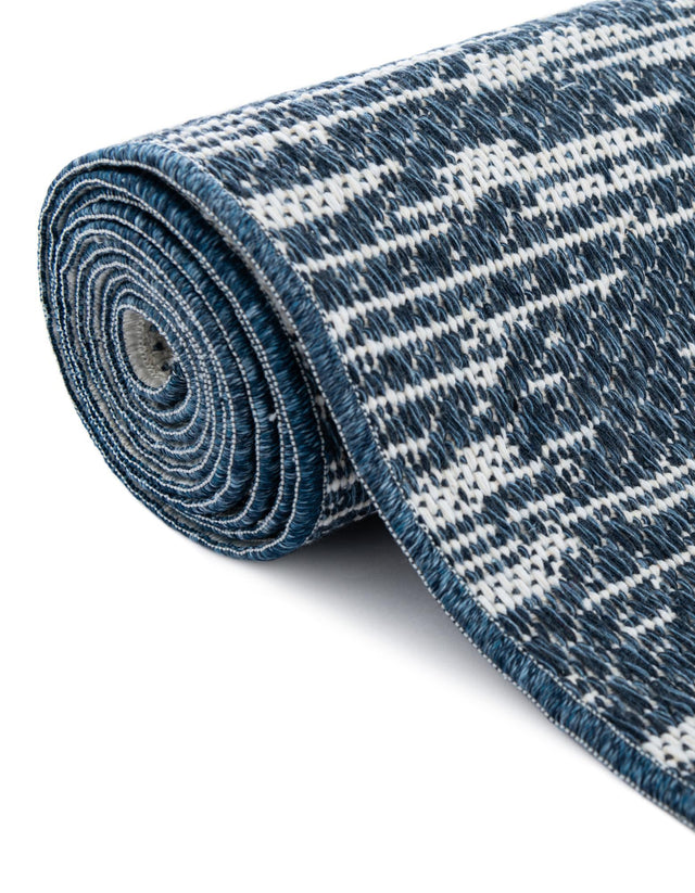 Navy Blue 2' 7 x 10' Abbey Runner Area Rug 100% Cotton All Natural Living Dining Room Bedroom Carpet for Sale at Rug Engine