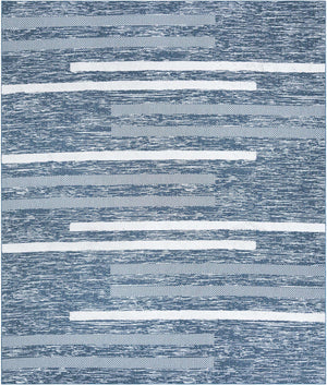 Navy Blue 9' 10 x 12' Abbey Rectangle Area Rug 100% Cotton All Natural Living Dining Room Bedroom Carpet for Sale at Rug Engine