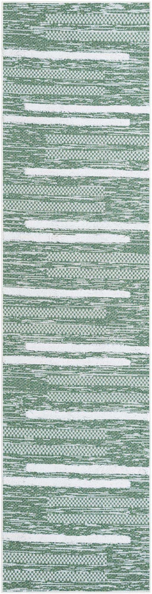 Green 2' 7 x 10' Abbey Runner Area Rug 100% Cotton All Natural Living Dining Room Bedroom Carpet for Sale at Rug Engine