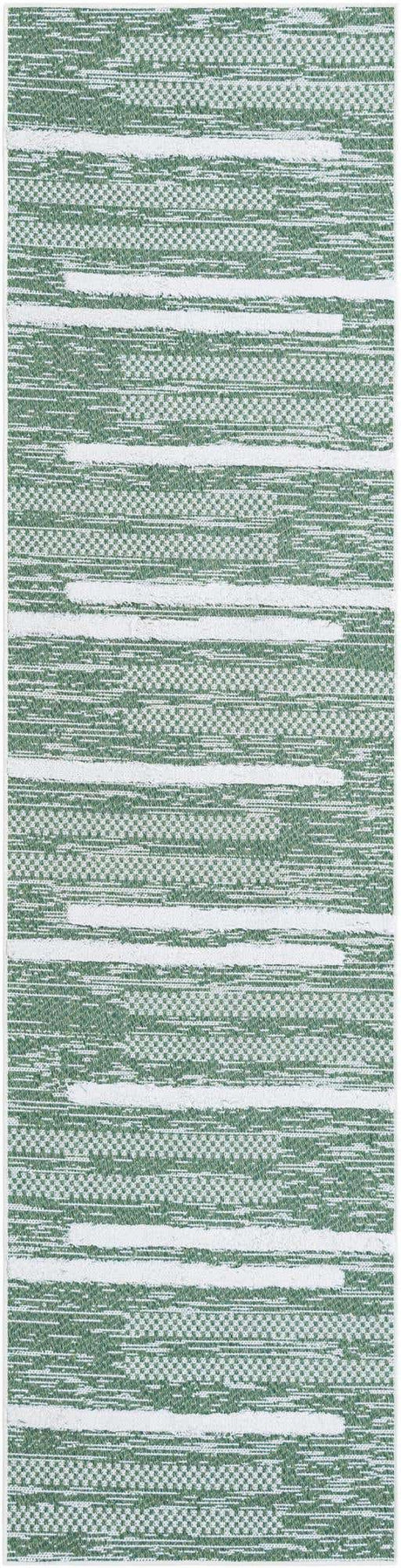 Green 2' 7 x 10' Abbey Runner Area Rug 100% Cotton All Natural Living Dining Room Bedroom Carpet for Sale at Rug Engine