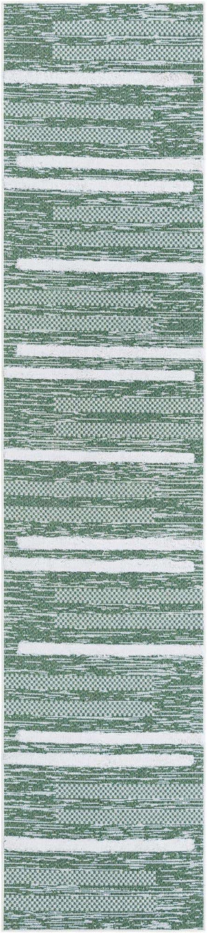 Green 2' 7 x 12' Abbey Runner Area Rug 100% Cotton All Natural Living Dining Room Bedroom Carpet for Sale at Rug Engine