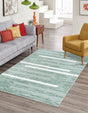 Green 5' 3 x 8' Abbey Rectangle Area Rug 100% Cotton All Natural Living Dining Room Bedroom Carpet for Sale at Rug Engine