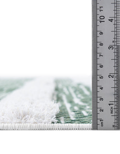 Green 9' 10 x 14' 1 Abbey Rectangle Area Rug 100% Cotton All Natural Living Dining Room Bedroom Carpet for Sale at Rug Engine