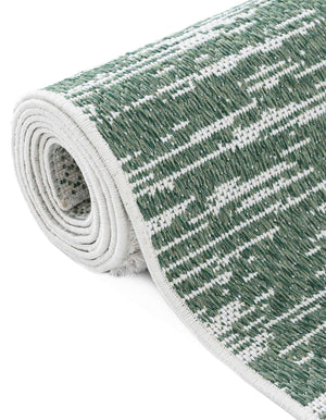 Green 8' 2 x 10' Abbey Rectangle Area Rug 100% Cotton All Natural Living Dining Room Bedroom Carpet for Sale at Rug Engine