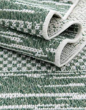 Green 6' 5 x 9' Abbey Rectangle Area Rug 100% Cotton All Natural Living Dining Room Bedroom Carpet for Sale at Rug Engine