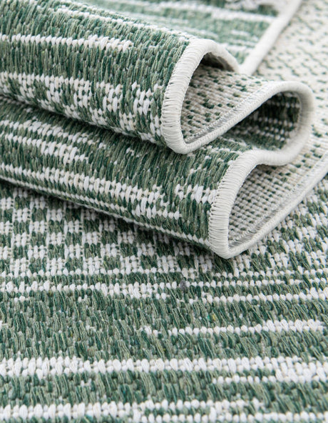 Green 6' 5 x 9' Abbey Rectangle Area Rug 100% Cotton All Natural Living Dining Room Bedroom Carpet for Sale at Rug Engine