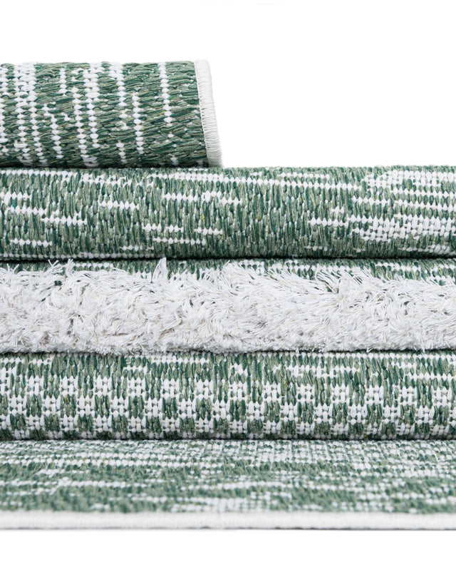 Green 6' 5 x 9' Abbey Rectangle Area Rug 100% Cotton All Natural Living Dining Room Bedroom Carpet for Sale at Rug Engine