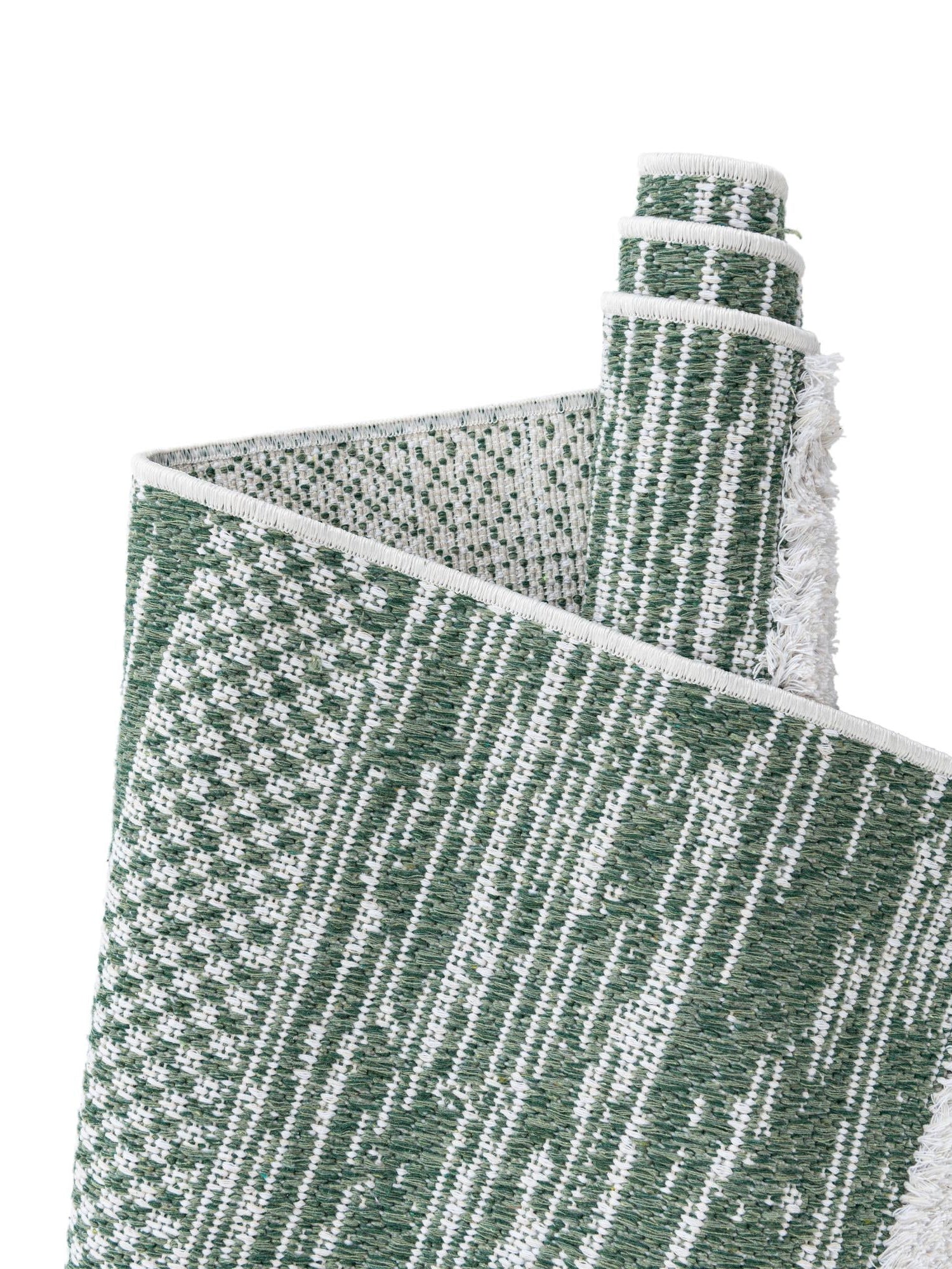 Green 2' 7 x 8' Abbey Runner Area Rug 100% Cotton All Natural Living Dining Room Bedroom Carpet for Sale at Rug Engine