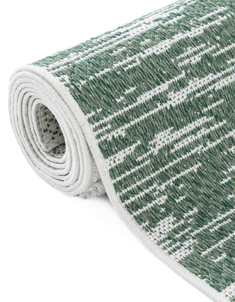 Green 2' 7 x 12' Abbey Runner Area Rug 100% Cotton All Natural Living Dining Room Bedroom Carpet for Sale at Rug Engine