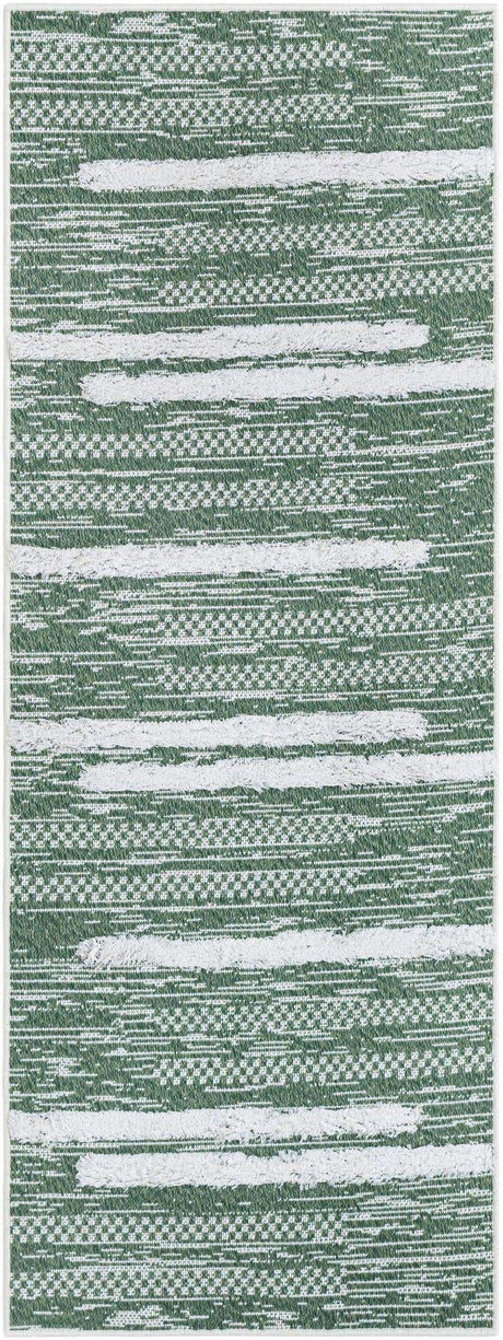 Green 2' 3 x 6' 1 Abbey Runner Area Rug 100% Cotton All Natural Living Dining Room Bedroom Carpet for Sale at Rug Engine