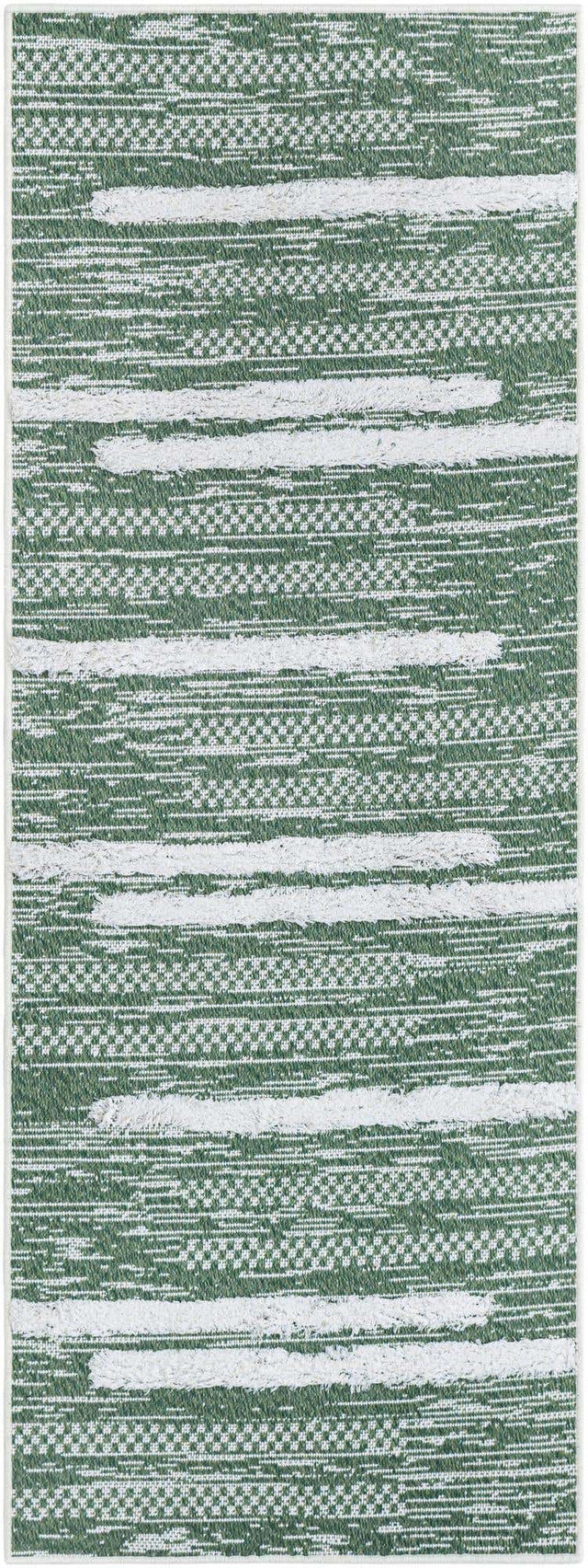 Green 2' 3 x 6' 1 Abbey Runner Area Rug 100% Cotton All Natural Living Dining Room Bedroom Carpet for Sale at Rug Engine