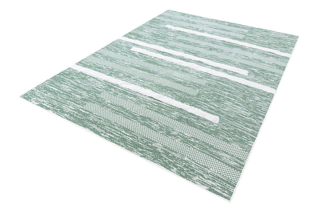 Green 6' 5 x 9' Abbey Rectangle Area Rug 100% Cotton All Natural Living Dining Room Bedroom Carpet for Sale at Rug Engine