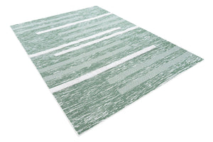 Green 6' 5 x 9' Abbey Rectangle Area Rug 100% Cotton All Natural Living Dining Room Bedroom Carpet for Sale at Rug Engine