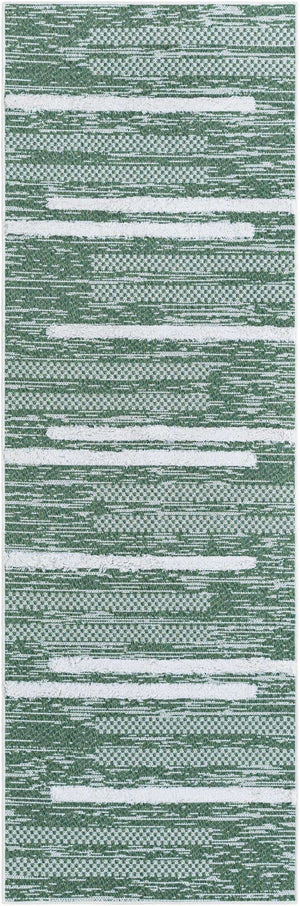 Green 2' 7 x 8' Abbey Runner Area Rug 100% Cotton All Natural Living Dining Room Bedroom Carpet for Sale at Rug Engine