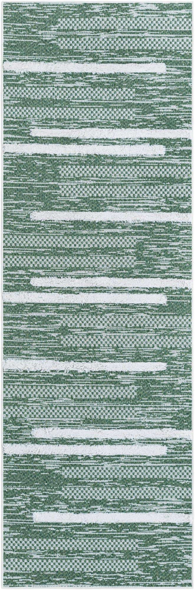 Green 2' 7 x 8' Abbey Runner Area Rug 100% Cotton All Natural Living Dining Room Bedroom Carpet for Sale at Rug Engine