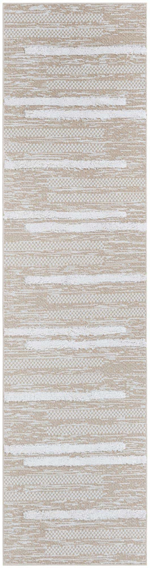 Ivory 2' 7 x 10' Abbey Runner Area Rug 100% Cotton All Natural Living Dining Room Bedroom Carpet for Sale at Rug Engine