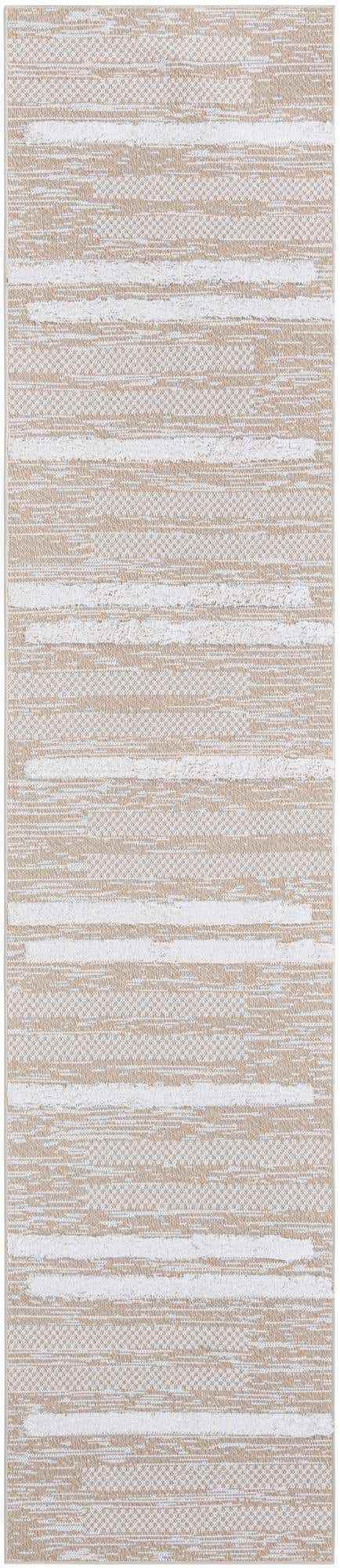 Ivory 2' 7 x 12' Abbey Runner Area Rug 100% Cotton All Natural Living Dining Room Bedroom Carpet for Sale at Rug Engine