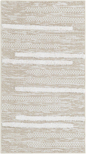 Ivory 2' 3 x 4' 1 Abbey Runner Area Rug 100% Cotton All Natural Living Dining Room Bedroom Carpet for Sale at Rug Engine