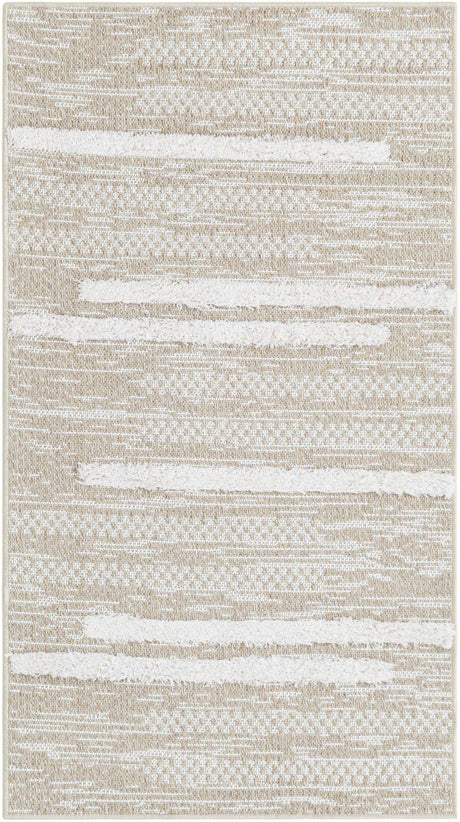 Ivory 2' 3 x 4' 1 Abbey Runner Area Rug 100% Cotton All Natural Living Dining Room Bedroom Carpet for Sale at Rug Engine
