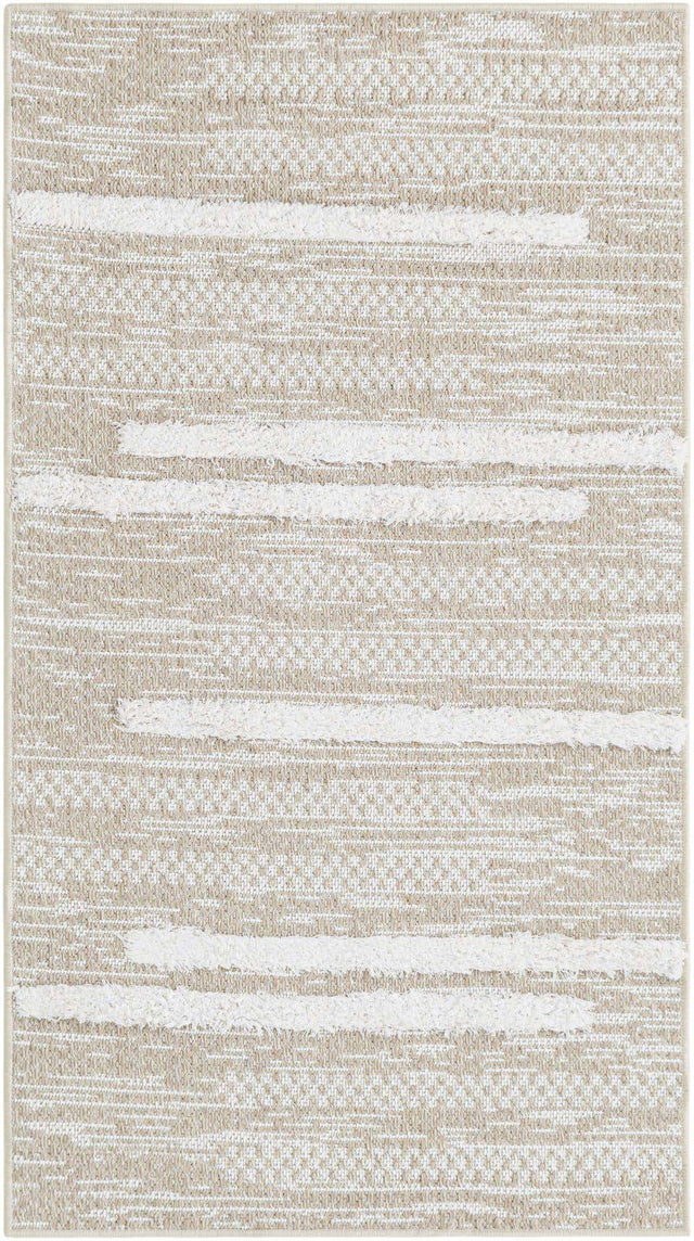 Ivory 2' 3 x 4' 1 Abbey Runner Area Rug 100% Cotton All Natural Living Dining Room Bedroom Carpet for Sale at Rug Engine