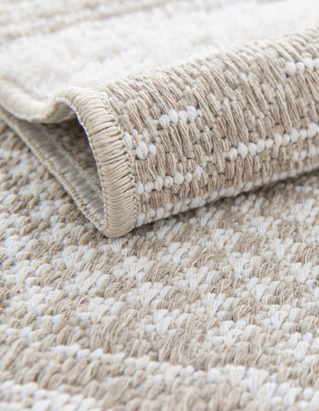 Ivory 4' 5 x 6' 1 Abbey Rectangle Area Rug 100% Cotton All Natural Living Dining Room Bedroom Carpet for Sale at Rug Engine