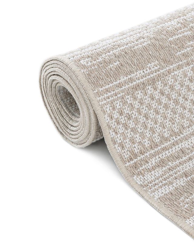 Ivory 4' 5 x 6' 1 Abbey Rectangle Area Rug 100% Cotton All Natural Living Dining Room Bedroom Carpet for Sale at Rug Engine