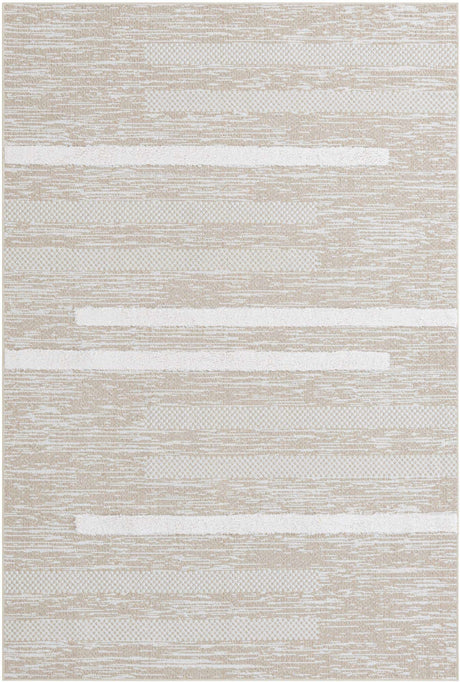 Ivory 5' 3 x 8' Abbey Rectangle Area Rug 100% Cotton All Natural Living Dining Room Bedroom Carpet for Sale at Rug Engine