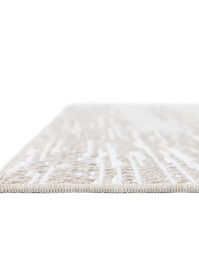 Ivory 2' 3 x 6' 1 Abbey Runner Area Rug 100% Cotton All Natural Living Dining Room Bedroom Carpet for Sale at Rug Engine