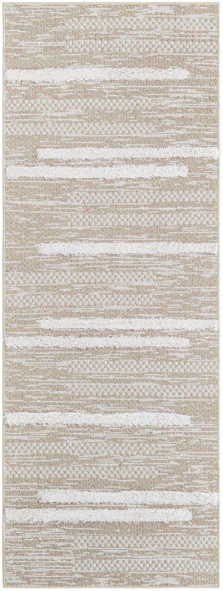 Ivory 2' 3 x 6' 1 Abbey Runner Area Rug 100% Cotton All Natural Living Dining Room Bedroom Carpet for Sale at Rug Engine