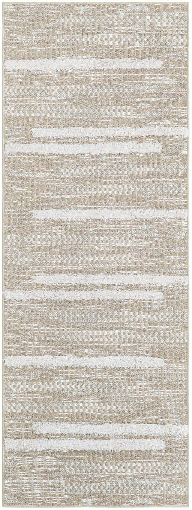 Ivory 2' 3 x 6' 1 Abbey Runner Area Rug 100% Cotton All Natural Living Dining Room Bedroom Carpet for Sale at Rug Engine