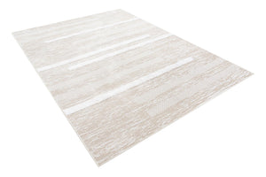 Ivory 6' 5 x 9' Abbey Rectangle Area Rug 100% Cotton All Natural Living Dining Room Bedroom Carpet for Sale at Rug Engine