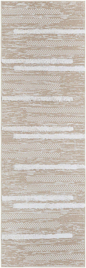 Ivory 2' 7 x 8' Abbey Runner Area Rug 100% Cotton All Natural Living Dining Room Bedroom Carpet for Sale at Rug Engine