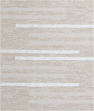 Ivory 8' 2 x 10' Abbey Rectangle Area Rug 100% Cotton All Natural Living Dining Room Bedroom Carpet for Sale at Rug Engine