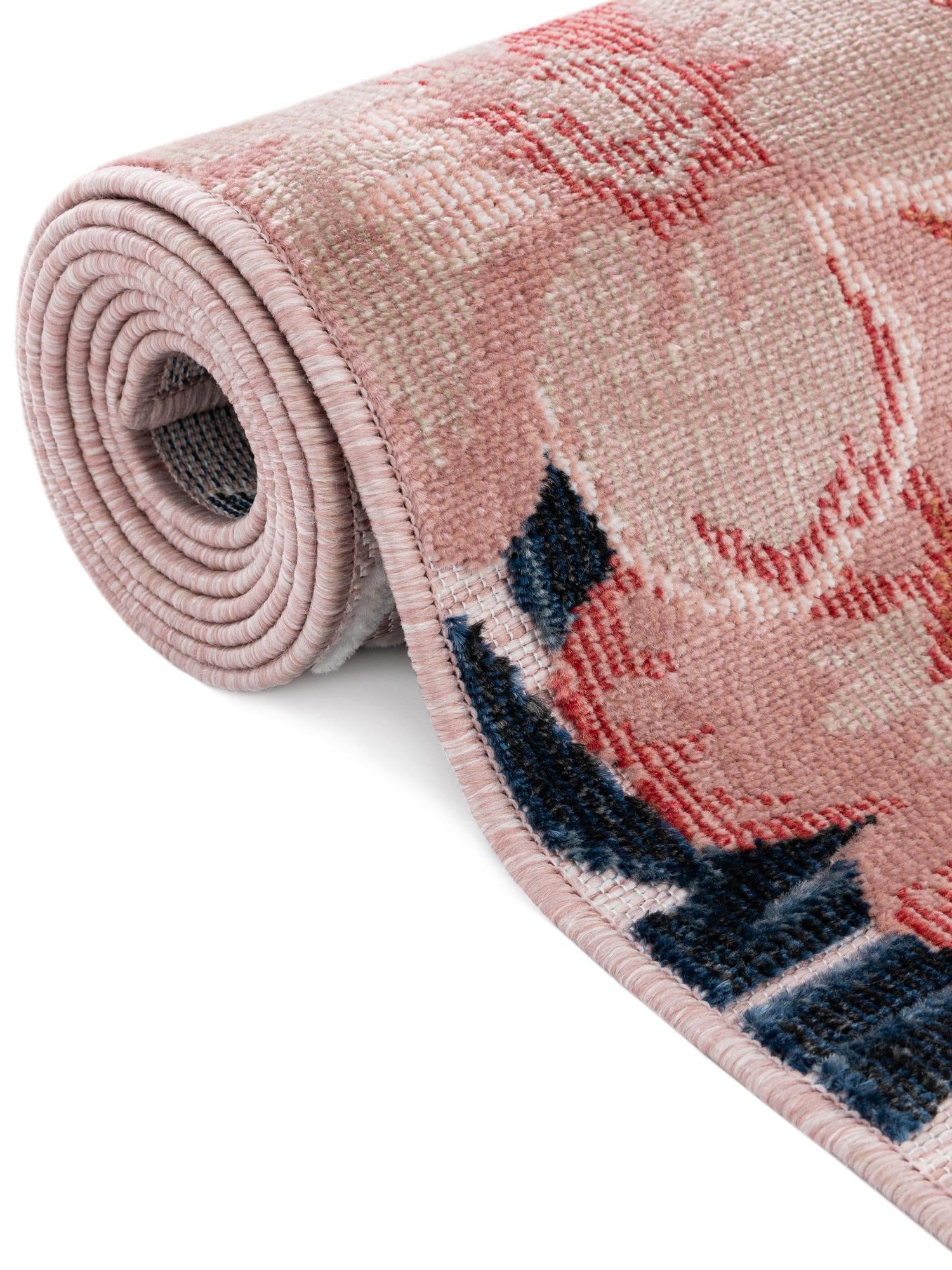 Pink 5' 2 x 8' Outdoor Botanical Rectangle Area Rug Weather Resistant for Patio, Deck, Terrace, Balcony, Porch Polypropylene Garden Floral Tropical Carpet for Sale at Rug Engine
