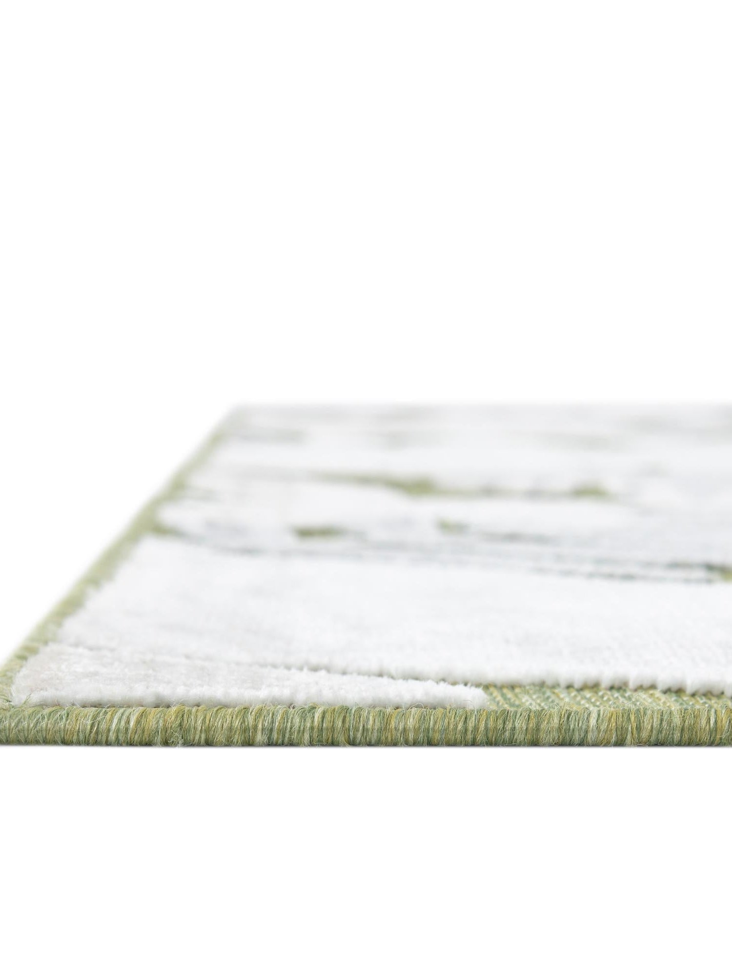 Green 6' 4 x 9' Outdoor Botanical Rectangle Area Rug Weather Resistant for Patio, Deck, Terrace, Balcony, Porch Polypropylene Garden Floral Tropical Carpet for Sale at Rug Engine