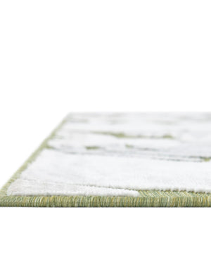 Green 6' 4 x 9' Outdoor Botanical Rectangle Area Rug Weather Resistant for Patio, Deck, Terrace, Balcony, Porch Polypropylene Garden Floral Tropical Carpet for Sale at Rug Engine