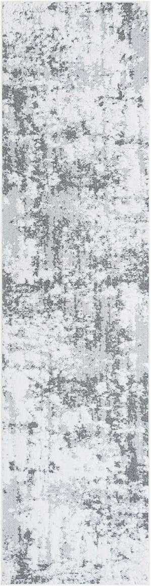 Gray 2' 7 x 10' Abbey Runner Area Rug 100% Cotton All Natural Living Dining Room Bedroom Carpet for Sale at Rug Engine