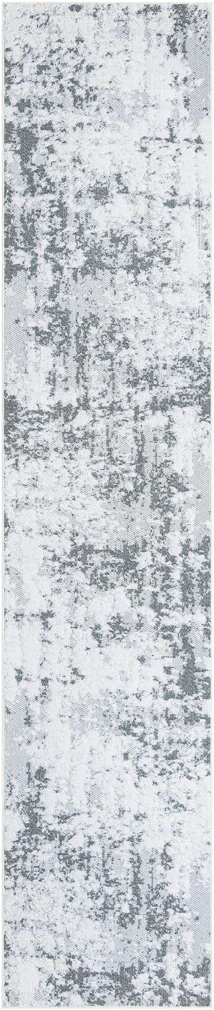 Gray 2' 7 x 12' Abbey Runner Area Rug 100% Cotton All Natural Living Dining Room Bedroom Carpet for Sale at Rug Engine