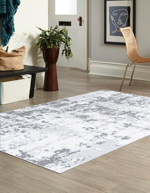 Gray 9' 10 x 12' Abbey Rectangle Area Rug 100% Cotton All Natural Living Dining Room Bedroom Carpet for Sale at Rug Engine