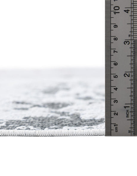 Gray 6' 5 x 9' Abbey Rectangle Area Rug 100% Cotton All Natural Living Dining Room Bedroom Carpet for Sale at Rug Engine