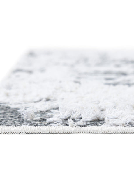 Gray 5' 3 x 8' Abbey Rectangle Area Rug 100% Cotton All Natural Living Dining Room Bedroom Carpet for Sale at Rug Engine