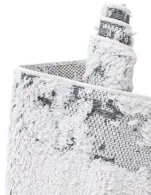 Gray 4' 5 x 6' 1 Abbey Rectangle Area Rug 100% Cotton All Natural Living Dining Room Bedroom Carpet for Sale at Rug Engine